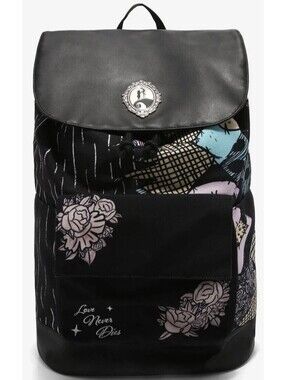 The Nightmare Before Christmas Backpack Black Slouch Love Never Dies Jack Sally